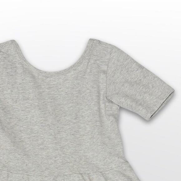 Nordstrom Girls' Light Heather Grey Skater Dress - Size 5T - Picture 3 of 3